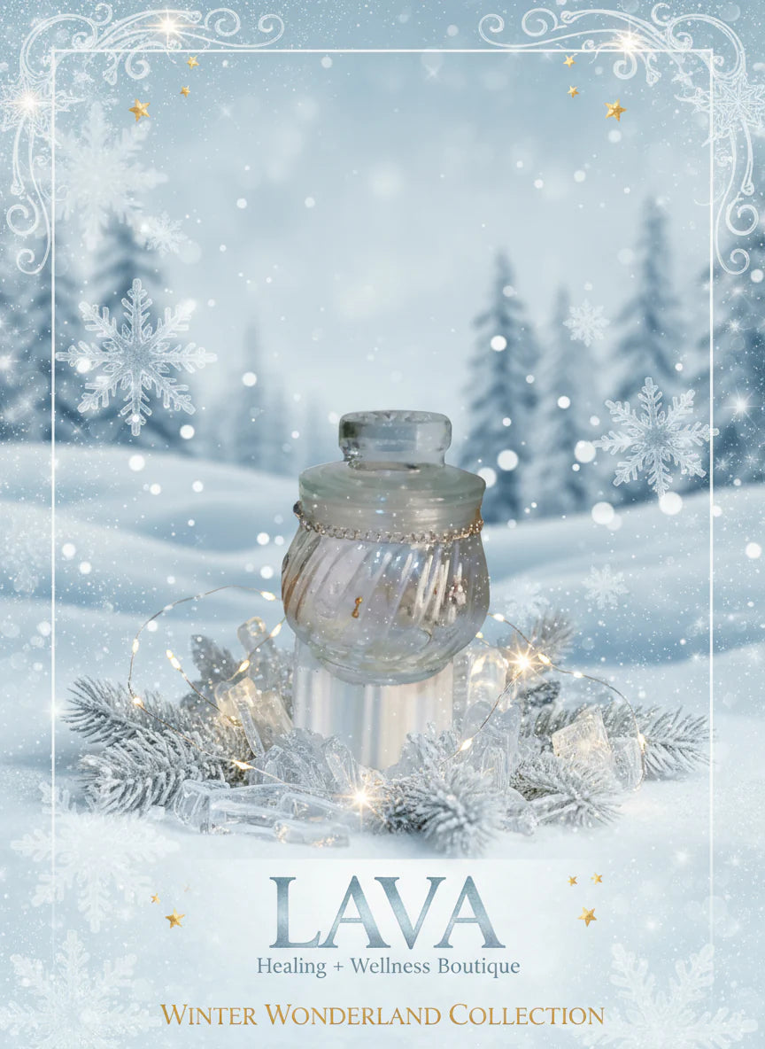 Glass jar with decorative elements 